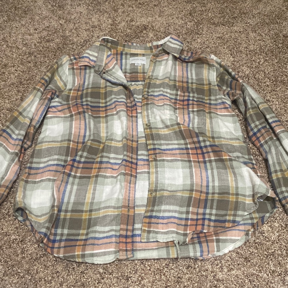 American Eagle Multicolored Flannel - image 1